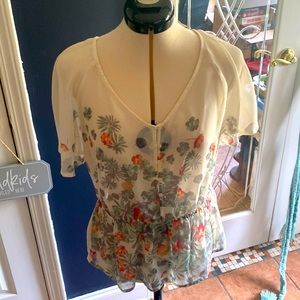 LC Lauren Conrad sheer top